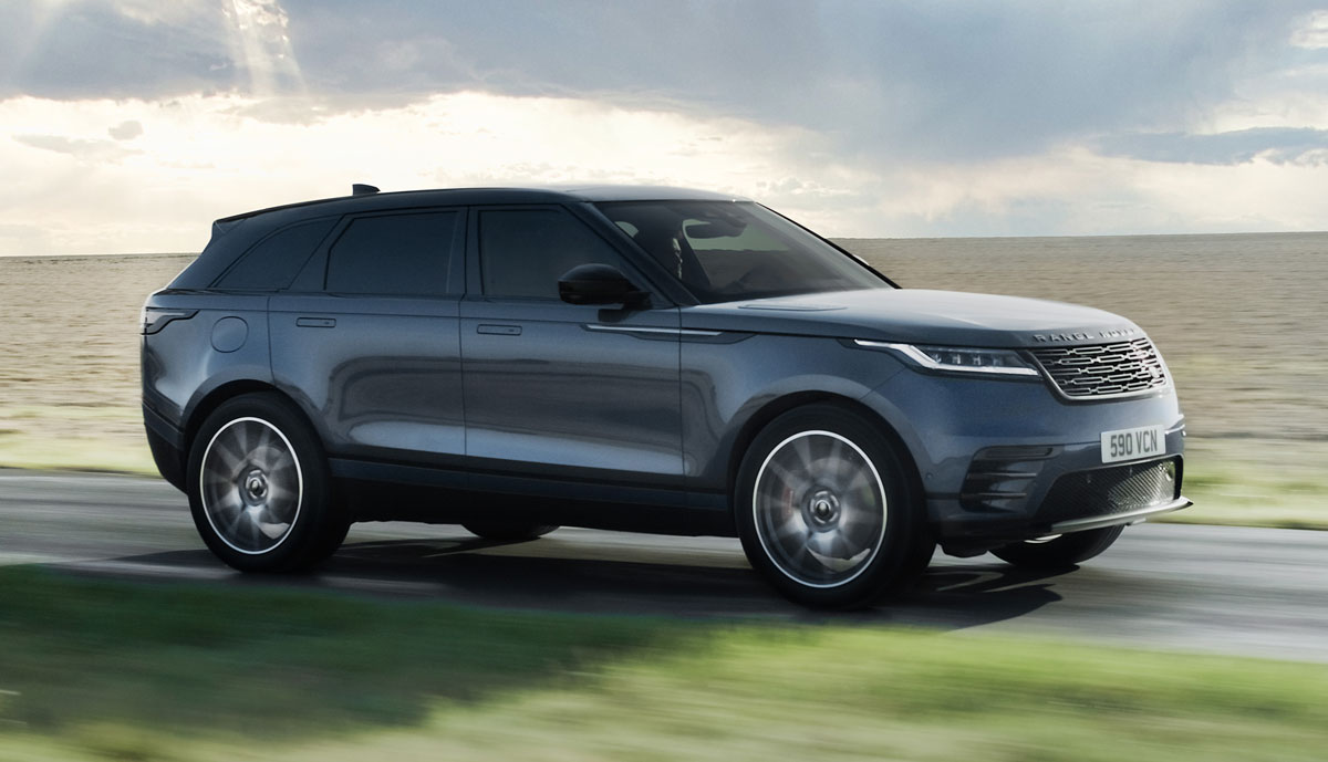 Elkönigbilder von elektrischem Range Rover Velar