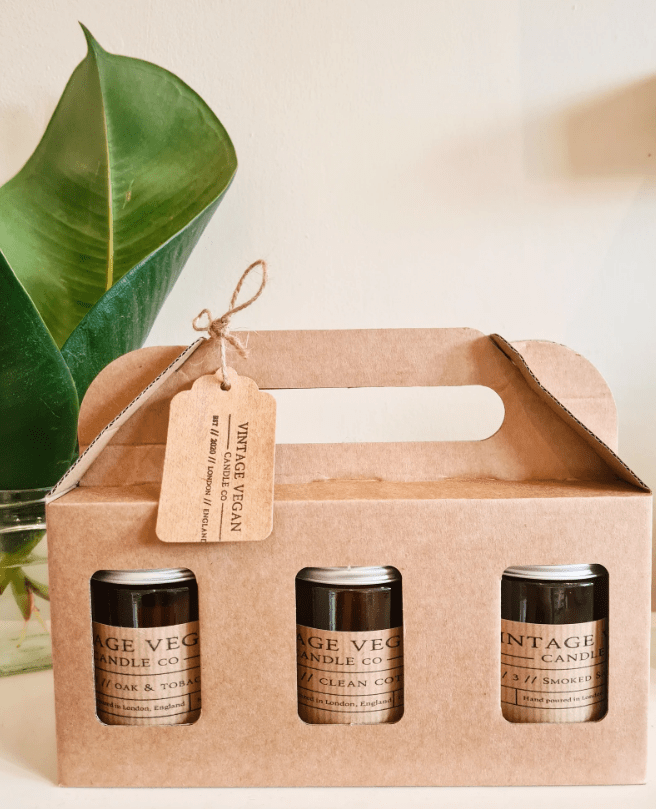 Trio Candle Personalised Gift Set 180ml Soy Candles •