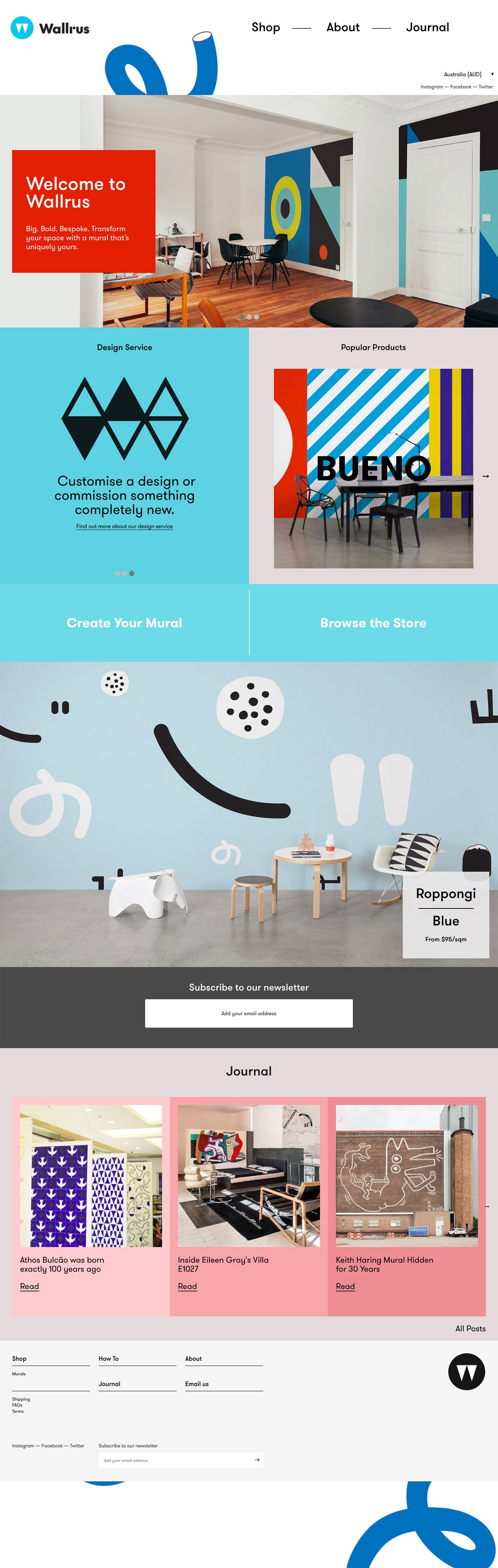 Wallrus site Design Gallery & Tech Inspiration