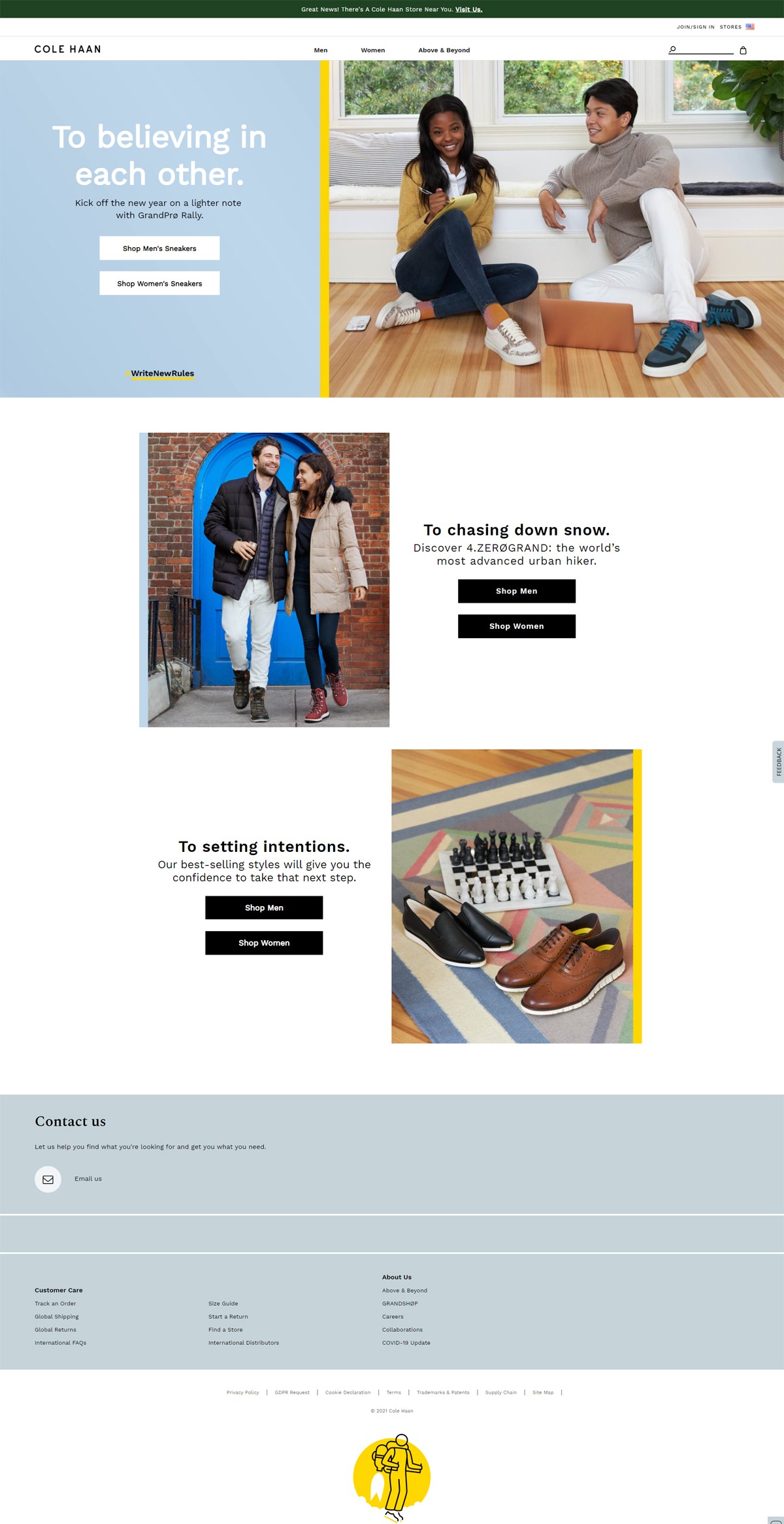 Cole Haan site Design Gallery & Tech Inspiration
