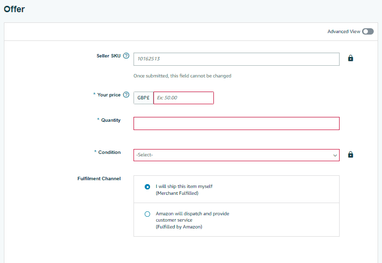 Setting up and listing products on Amazon Seller Central in bulk and