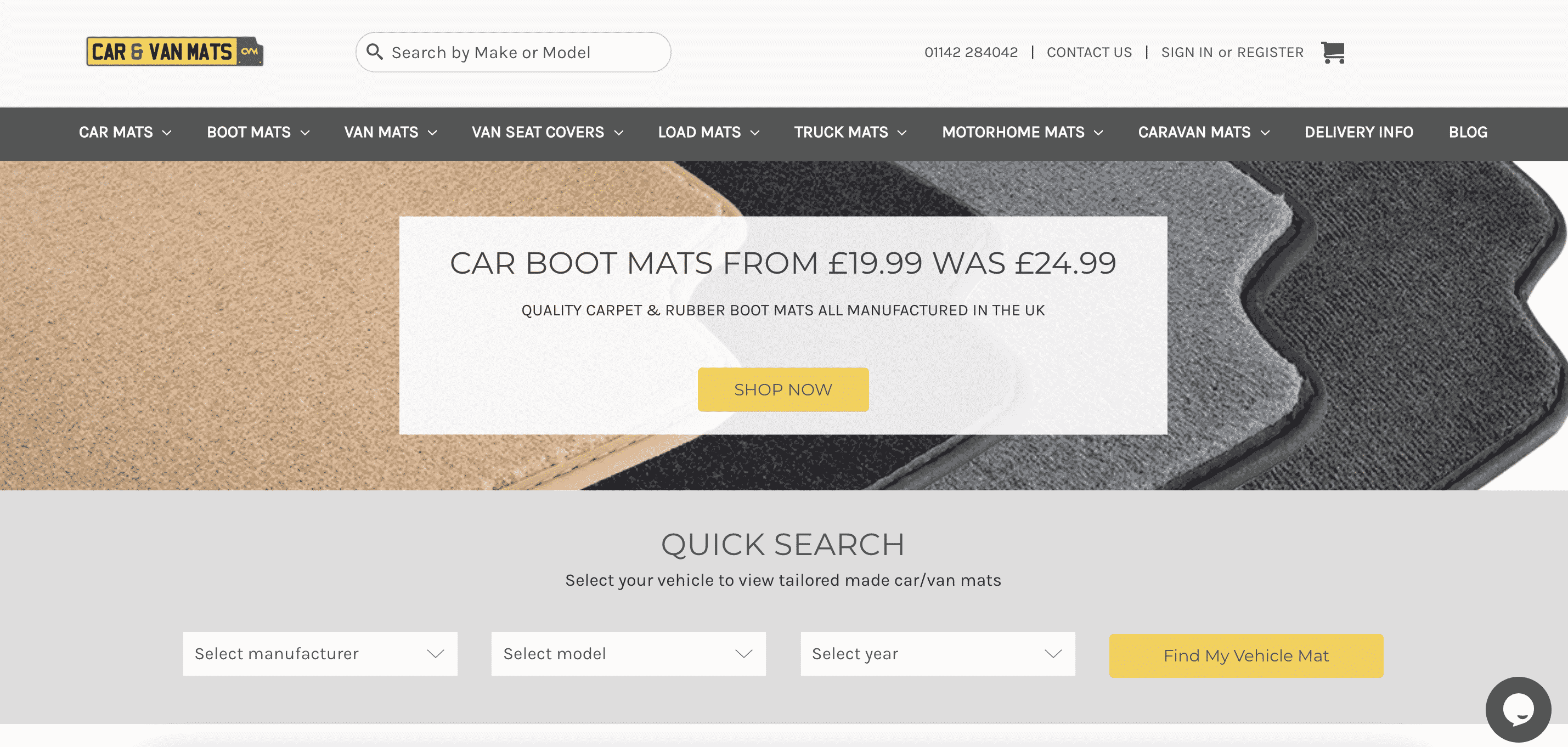 Carandvanmats.co.uk site Example