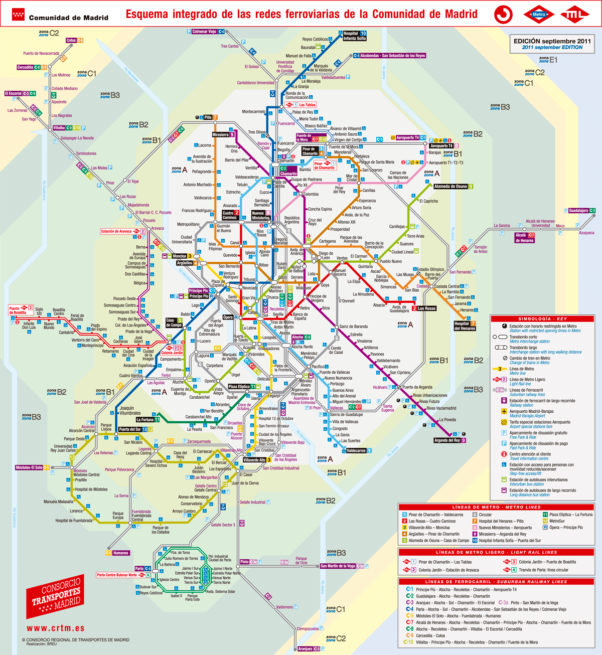 Metrokaart Madrid Kopen Completo Mapa Metro De Madrid 2019