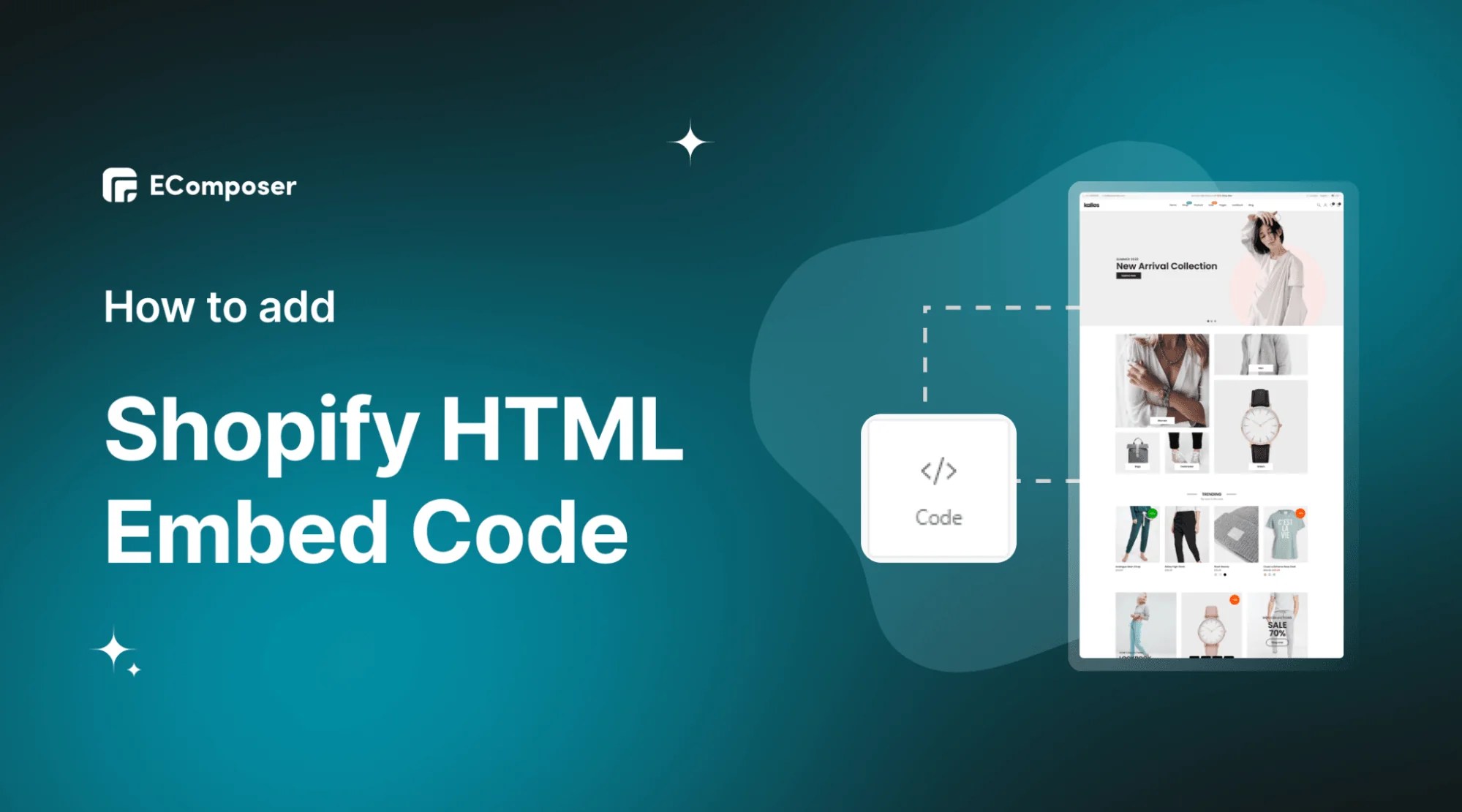 How to Add HTML Embed Codes to Shopify Store