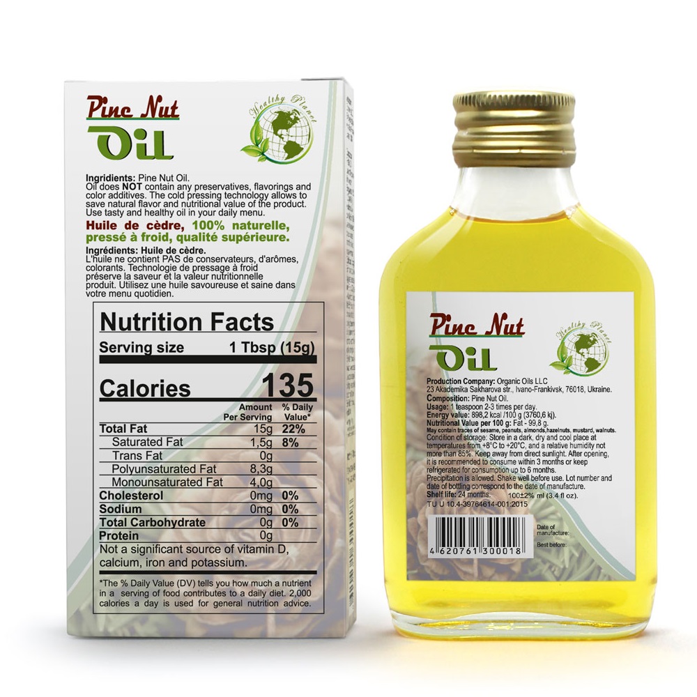 Pine Nut Oil 100 ml Econava