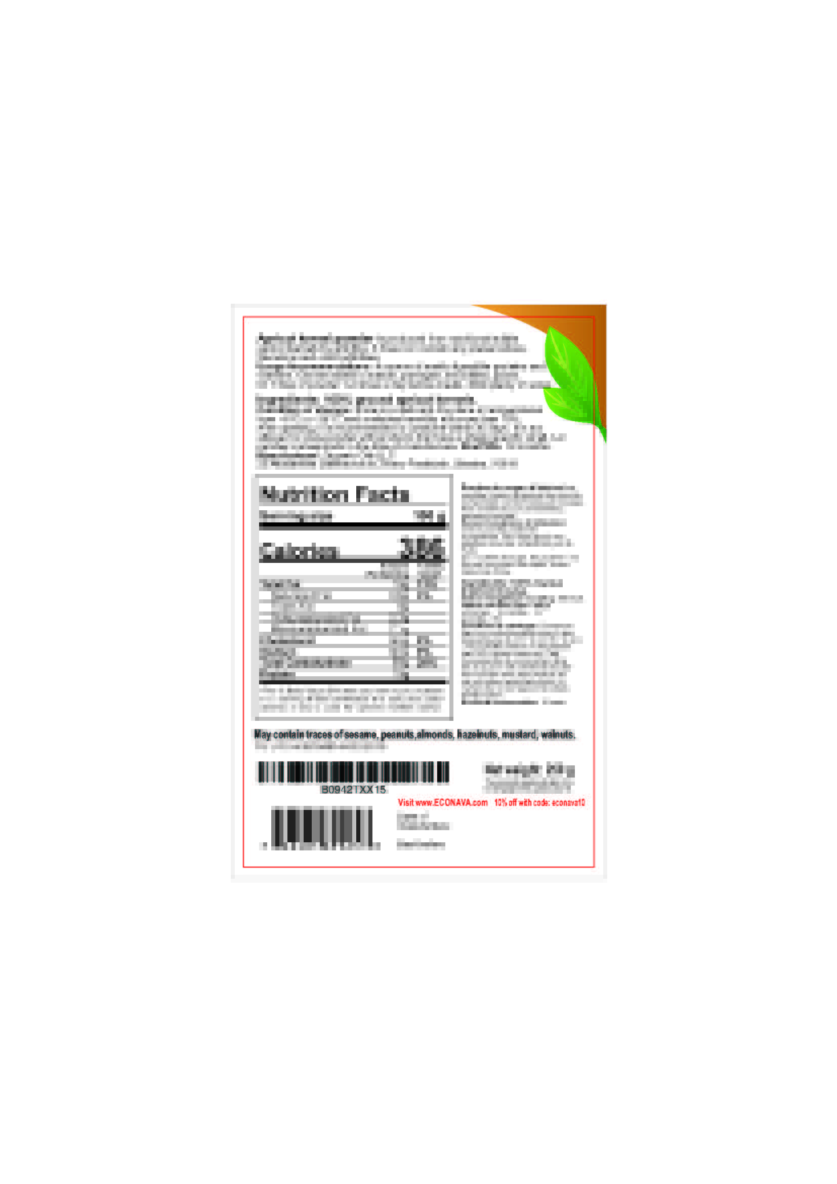 Apricot Kernel Powder / Flour 250g Econava