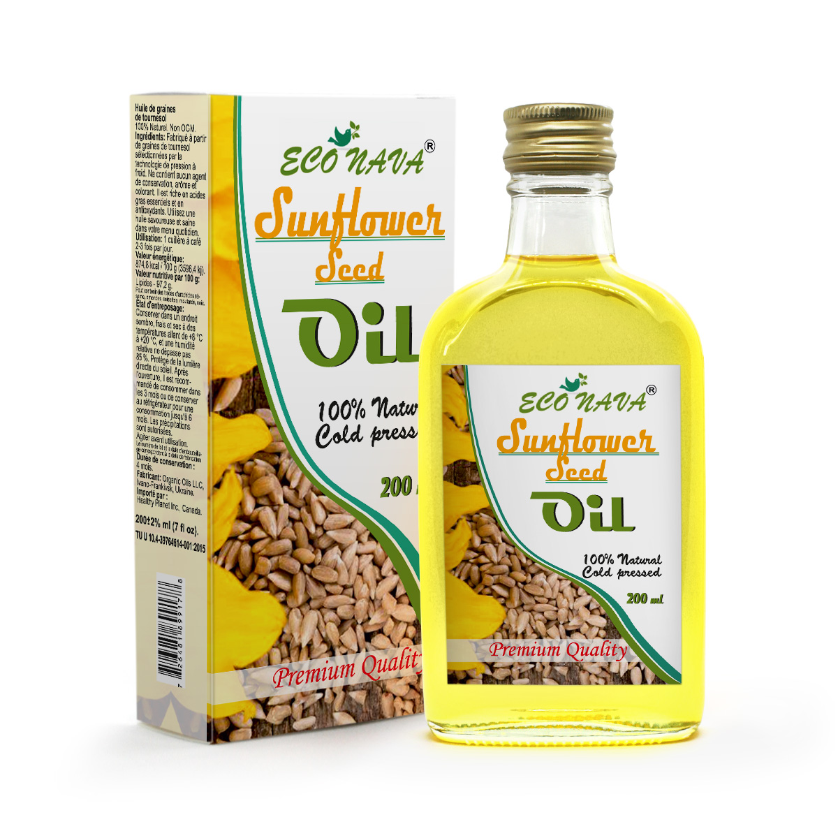 Sunflower Kernel Oil 200 ml Econava