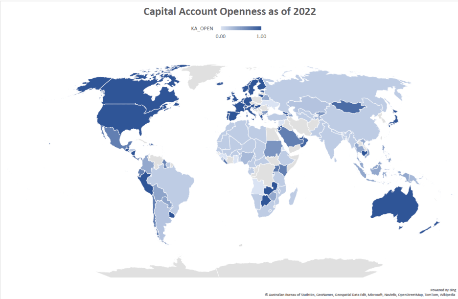 Índice de apertura financiera de Chinn-ito actualizado a 2022 Índice de apertura financiera de Chinn-ito actualizado a 2022