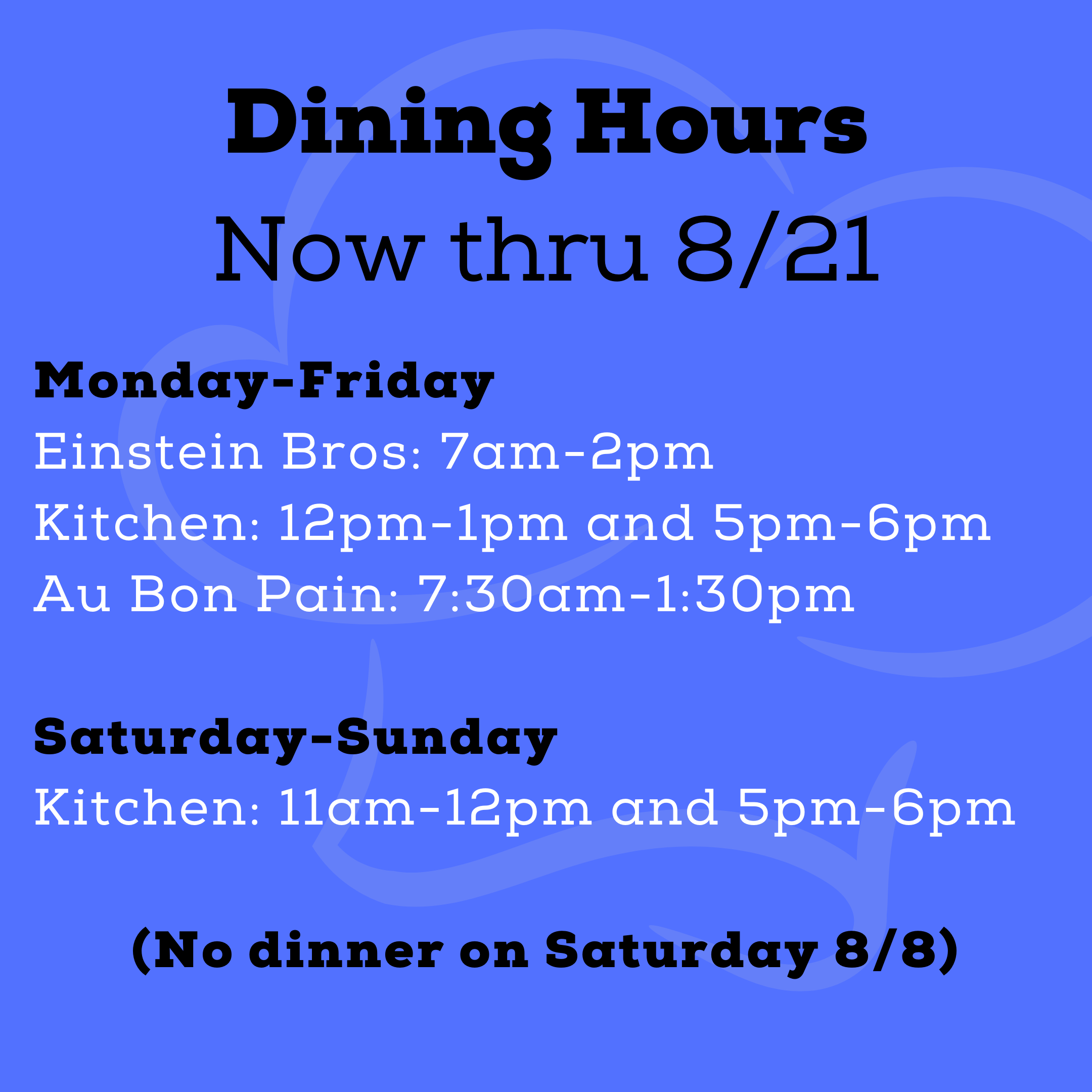 Missouri S&T eConnection Dining Services Current Hours