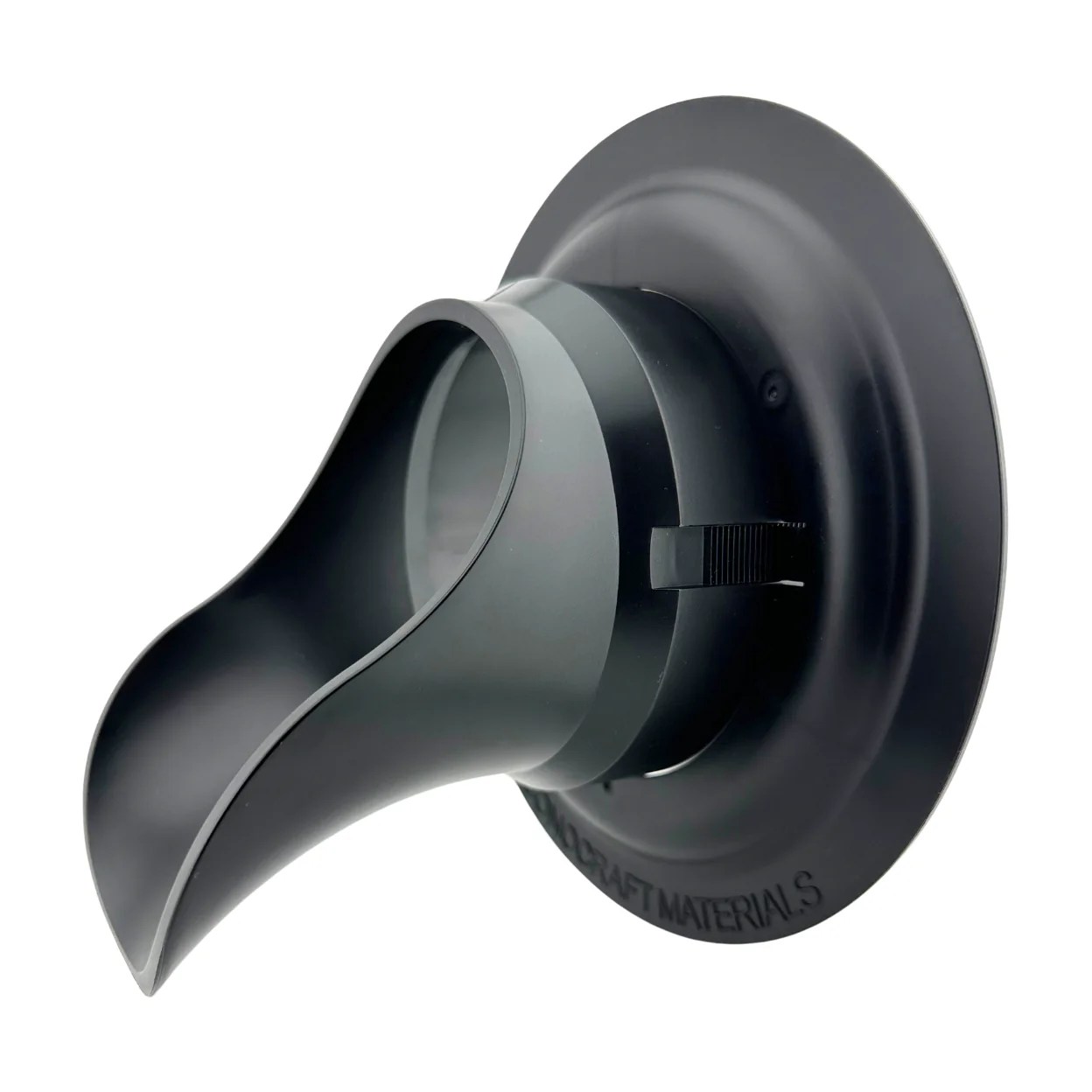 4inch Plastic Downspout Nozzle & SelfLocking Escutcheon Plate (Matte Econocraft Materials