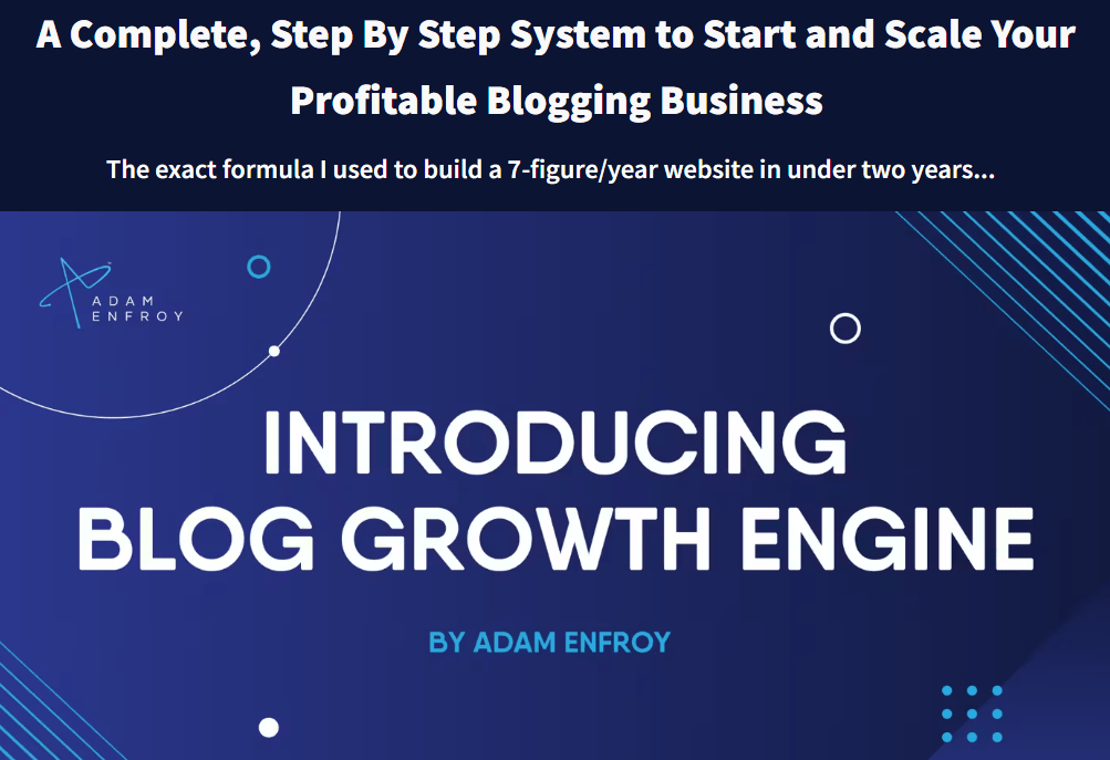 Adam Enfroy – Blog Growth Engine - Econolearn