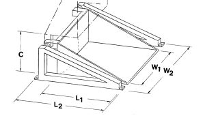 Drive-On High Point Tilter Dimensional Drawing (Side)