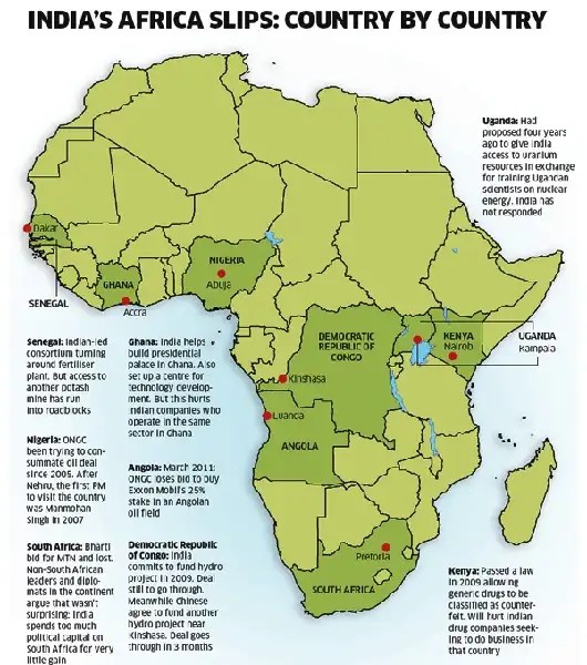 Africa Map Showing Concentration Of Micro-Entrepreneurs Can New Delhi's economic diplomacy change India's business profile in