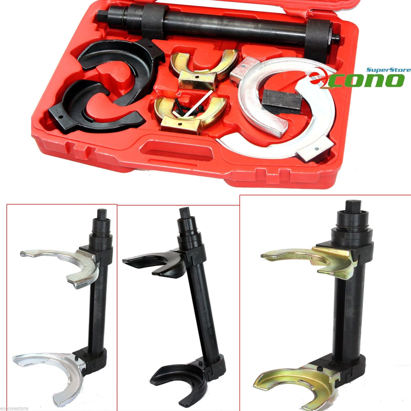 Auto MacPherson Interchangable Fork Strut Coil Spring Compressor