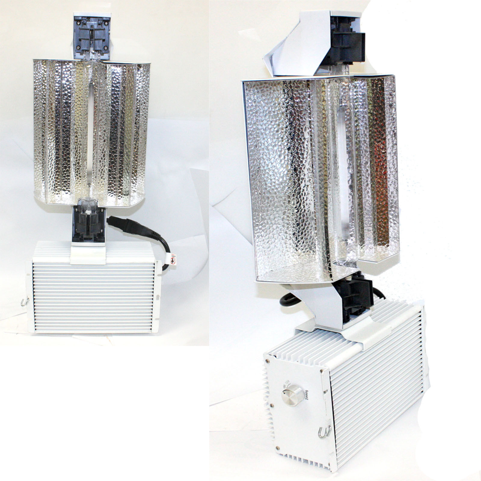 Lot Two 1000W Double End Open Phantom Style Reflector MH HPS Grow Light
