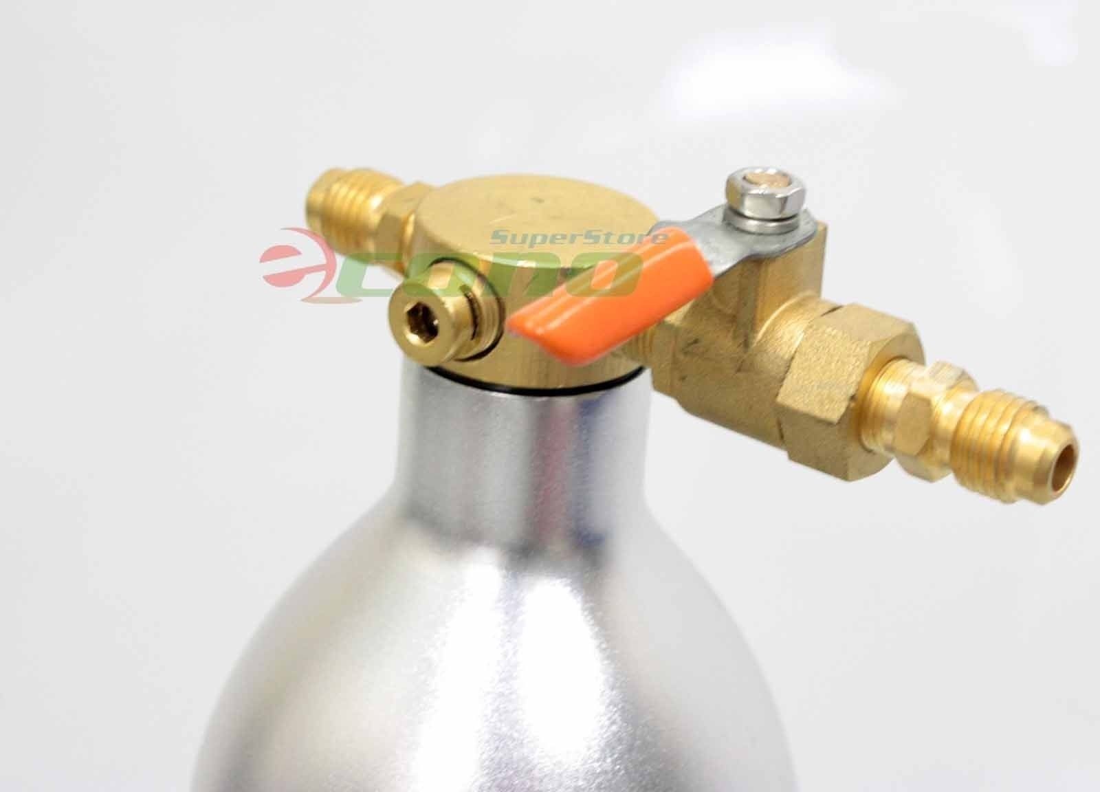 A/C AC Air Conditioner System Flush Canister Gun Kit R134 R12 R22 R410