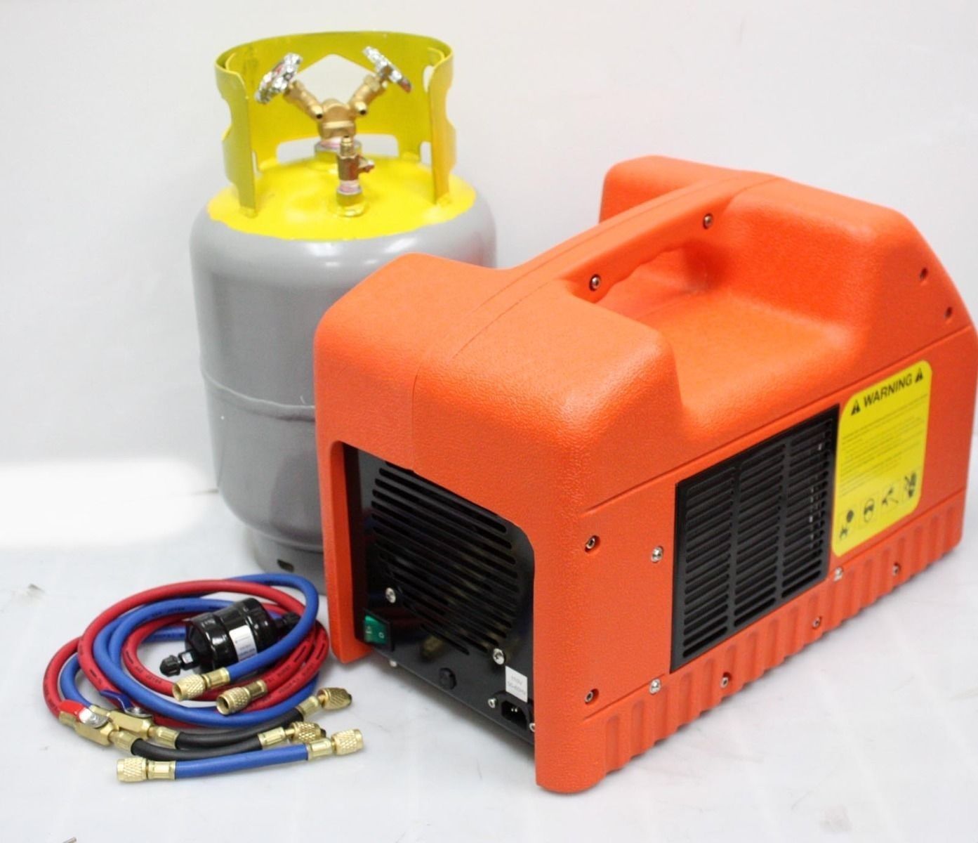 Portable 1/2 HP HVAC A/C Refrigerant Recovery Machine Kit R134A R410A