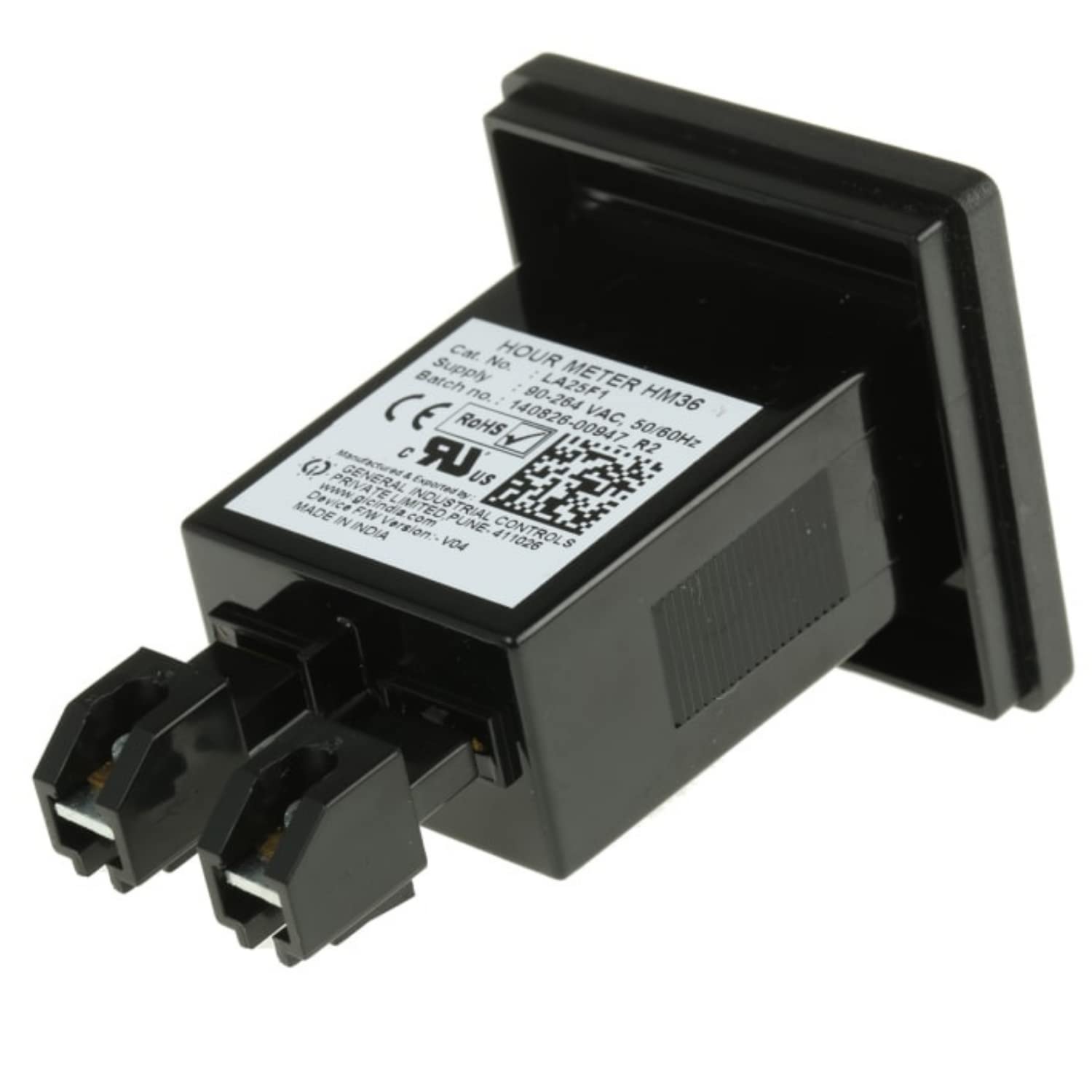 GIC LA25F1 Mechanical Hour Counter 6 Digit 90 264 VAC 48x48mm