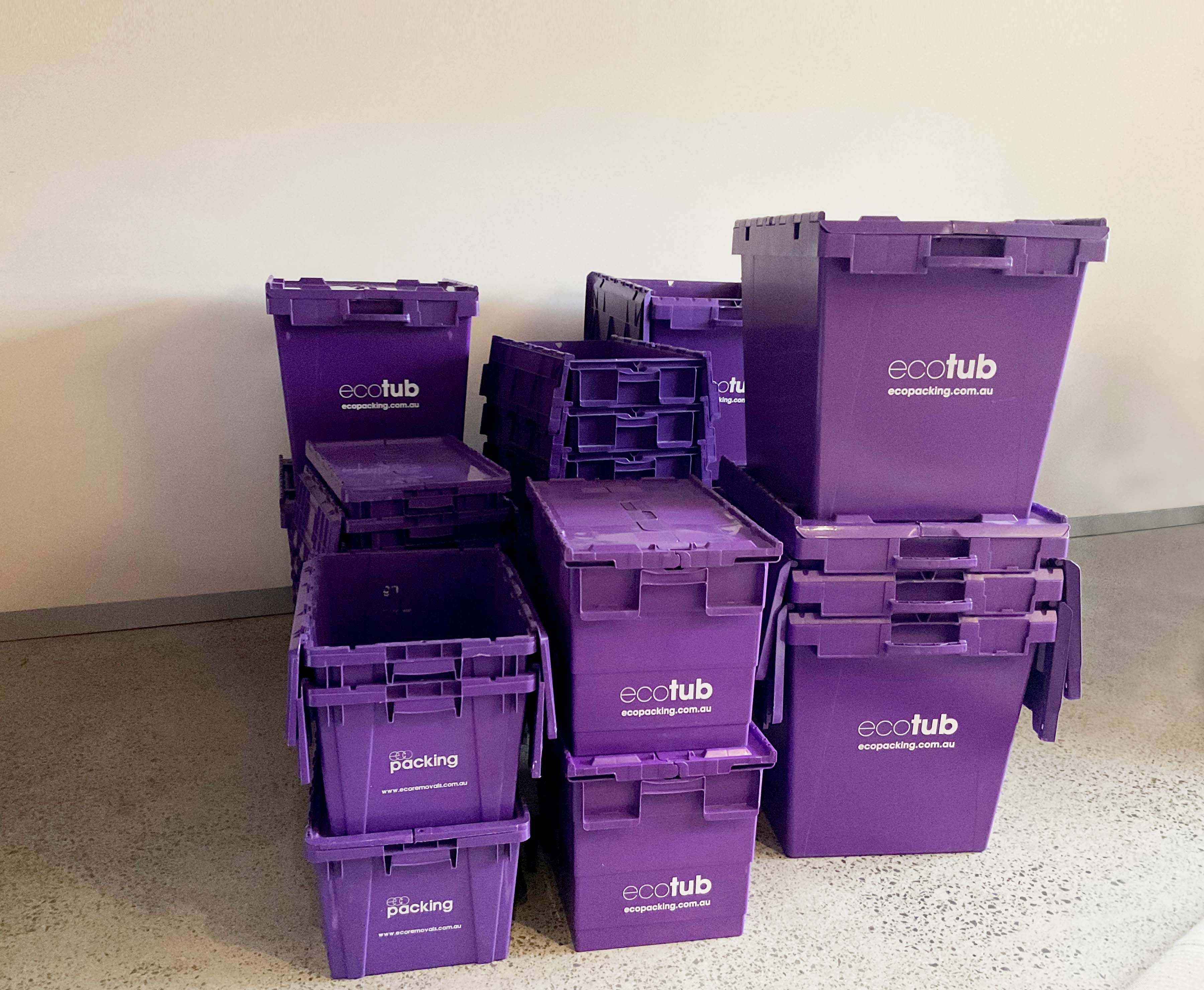 Plastic Moving Boxes for Hire 2 Bedroom Bundle Eco Packing