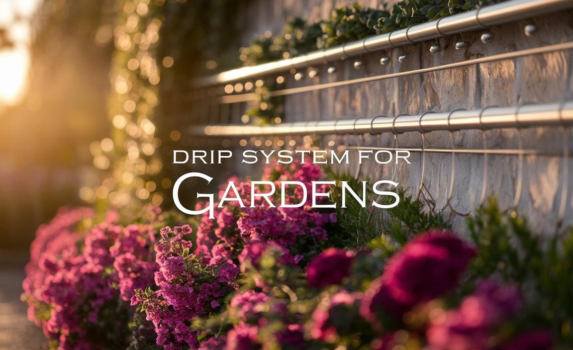 Drip System For Gardens