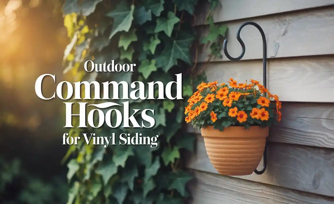 Outdoor Command Hooks For Vinyl Siding
