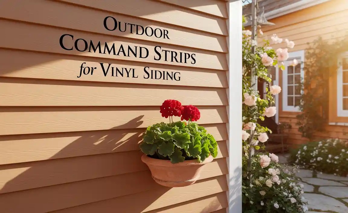 Outdoor Command Strips for Vinyl Siding