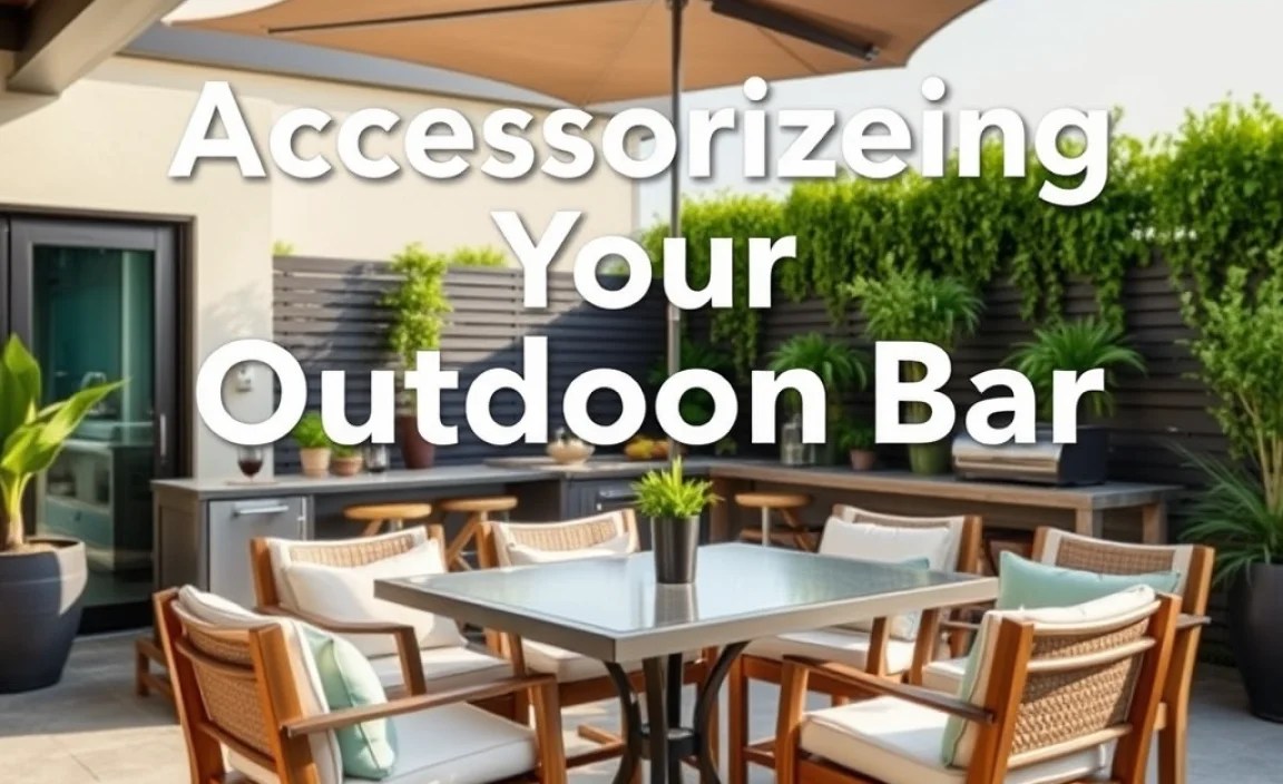 Accessorizing Your Outdoor Bar Area