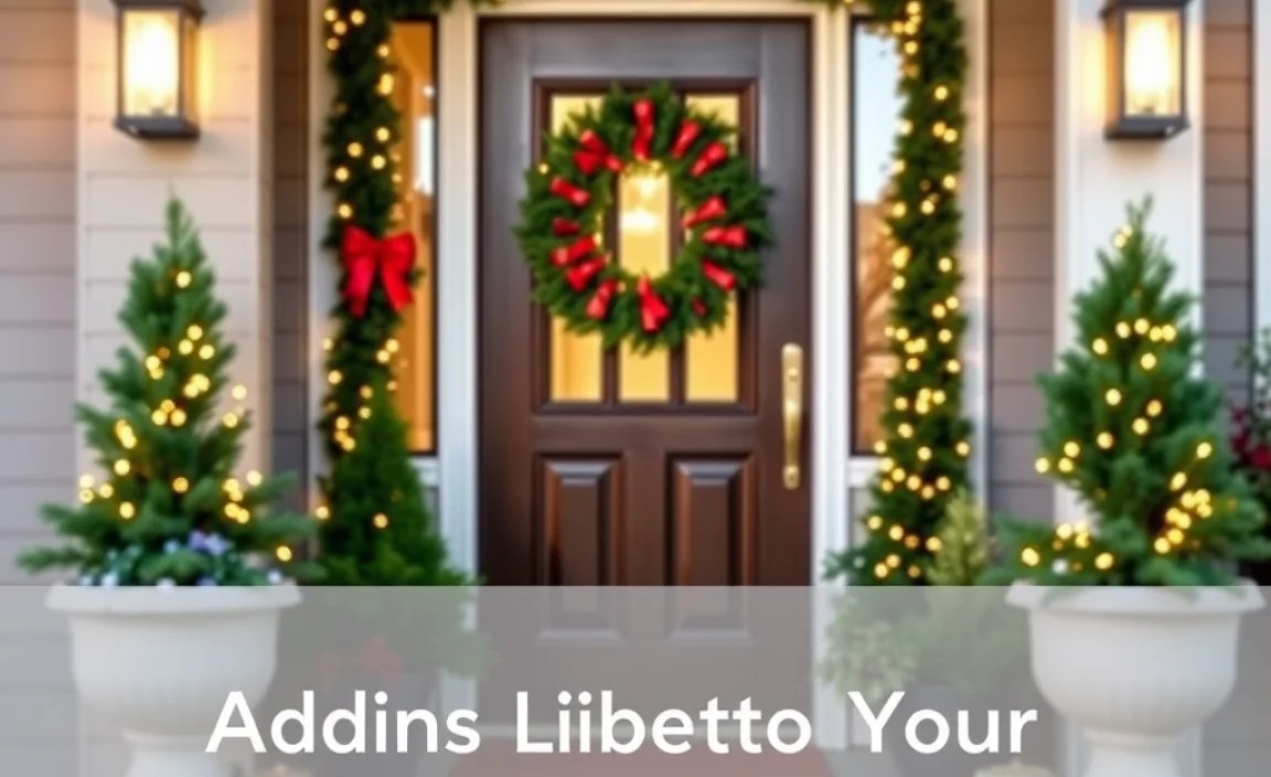 Adding Lights to Your Front Door Decor