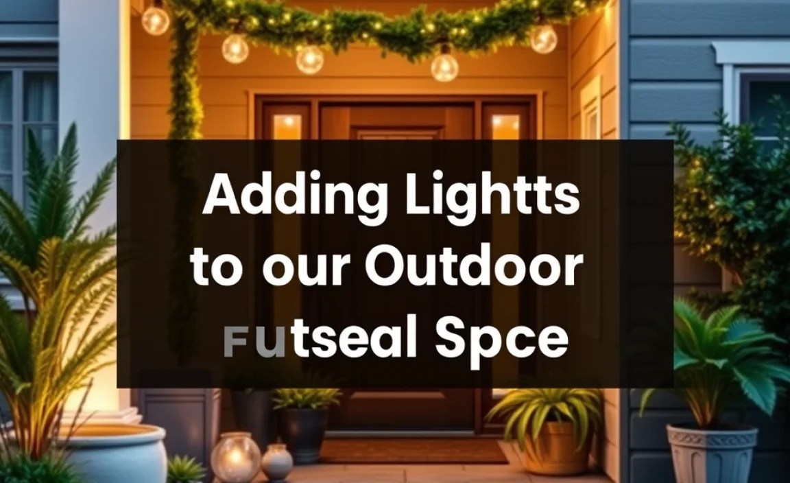 Adding Lights to Your Outdoor Space