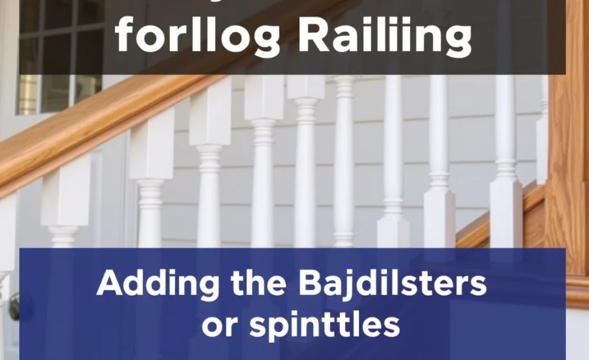 Adding the Balusters or Spindles