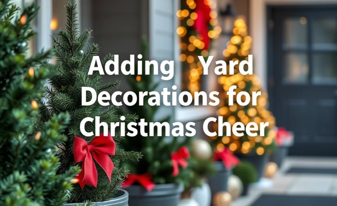 Adding Yard Decorations for Christmas Cheer