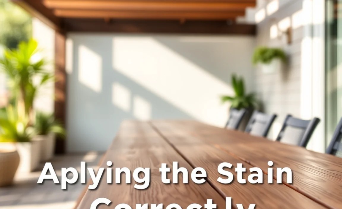 Applying the Stain Correctly