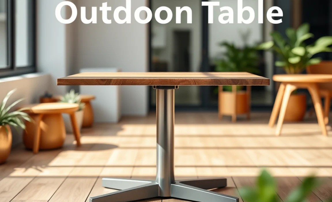 base for outdoor table