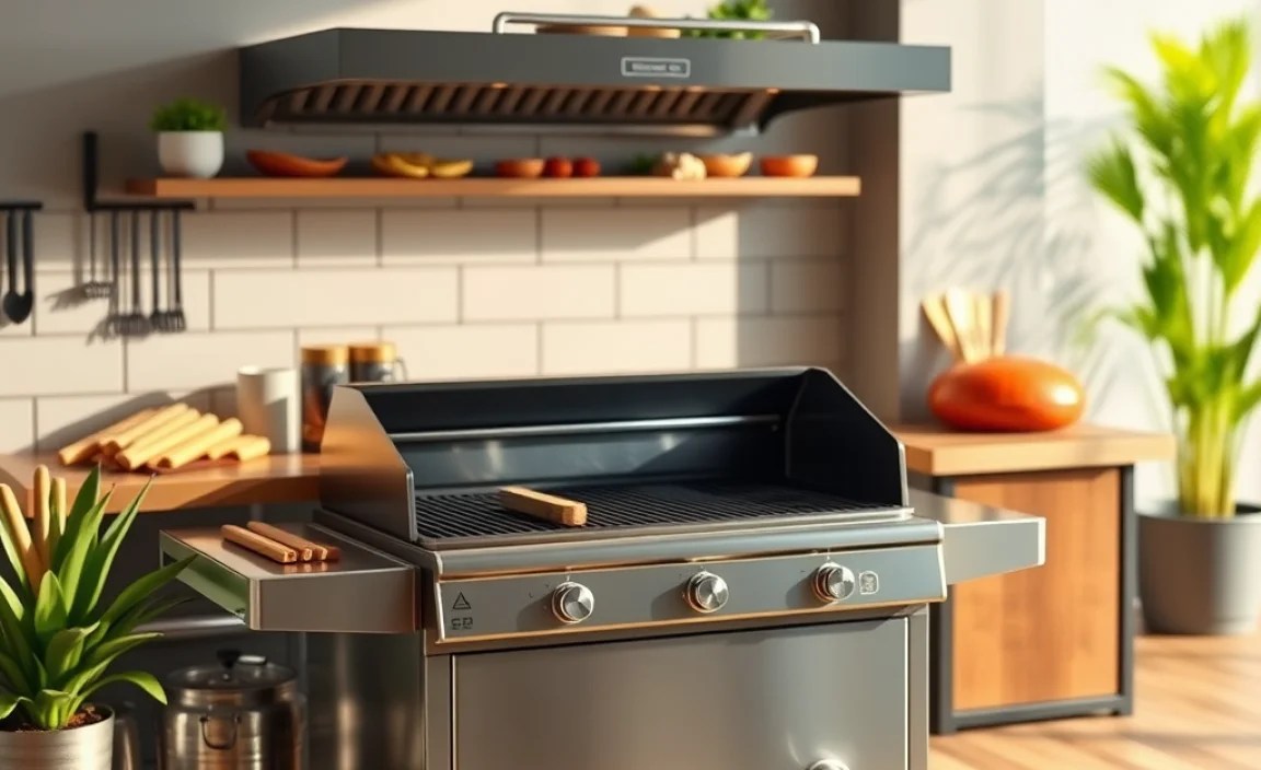 bbq for outdoor kitchen