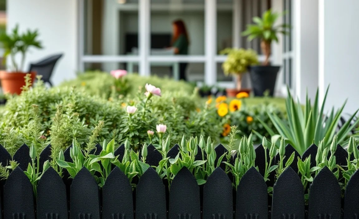 black edging for gardens