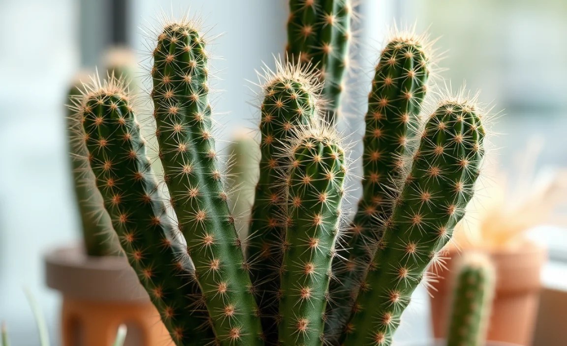 caring cactus outdoors