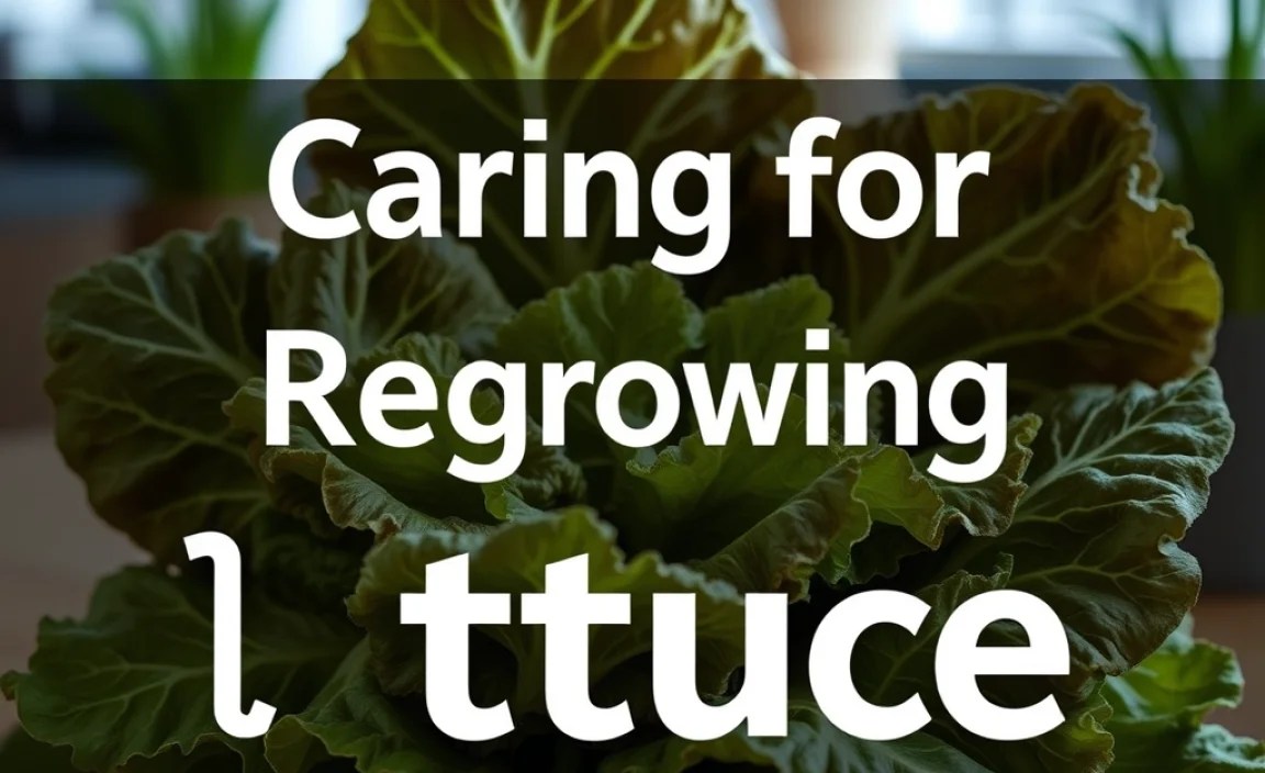 Caring for Regrowing Lettuce