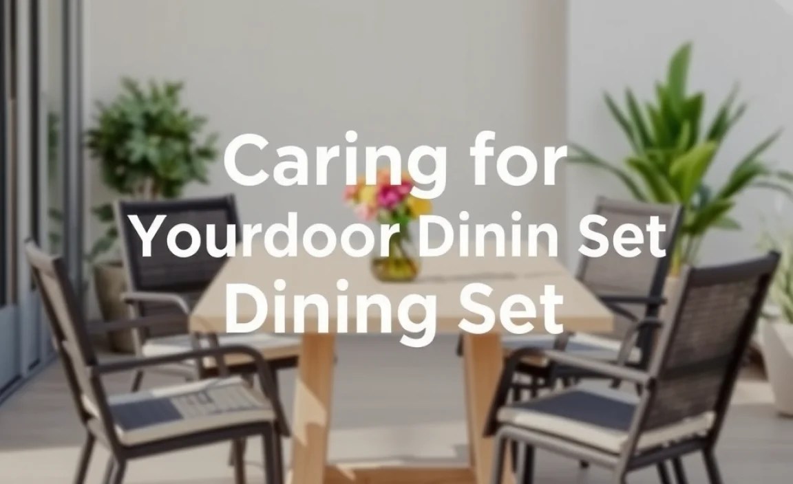 Caring for Your Outdoor Dining Set