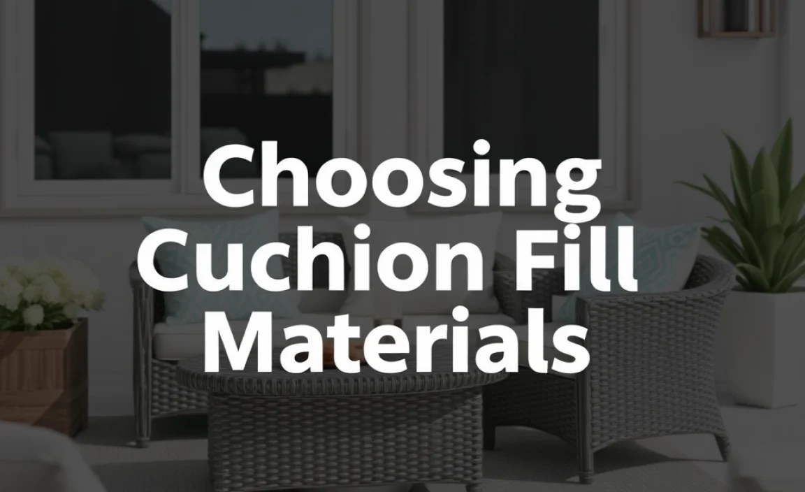 Choosing Cushion Fill Materials