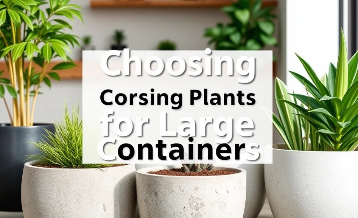Choosing Plants for Large Containers