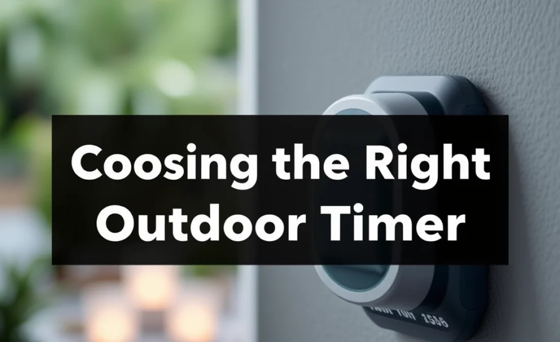 Choosing the Right Outdoor Timer