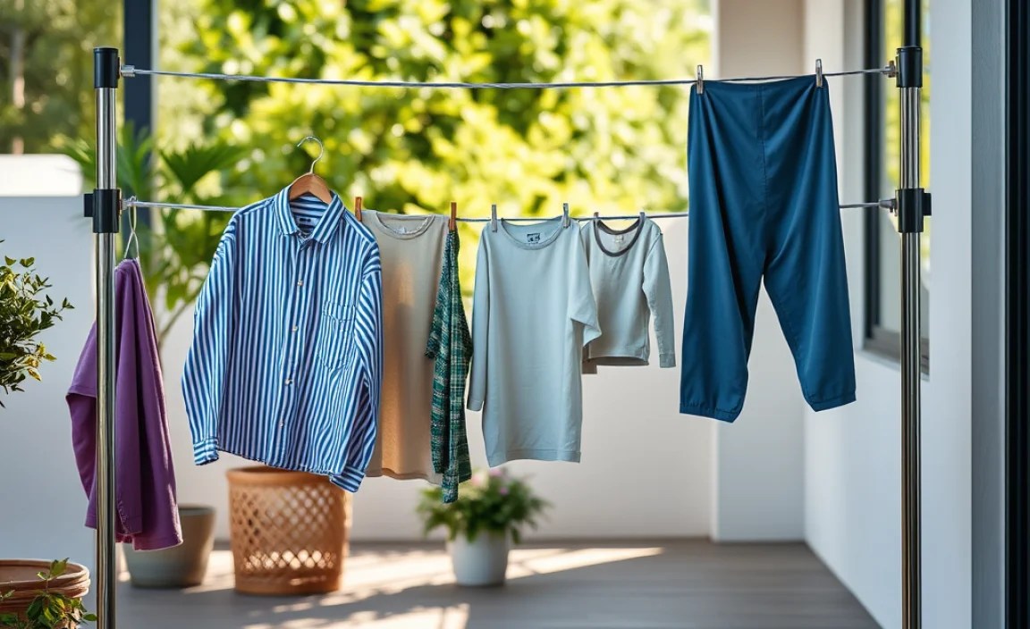 clothes drying rack outdoors