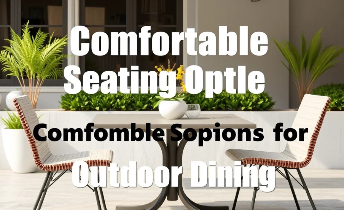 Comfortable Seating Options for Outdoor Dining