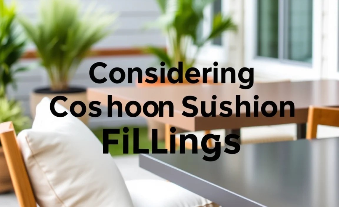 Considering Cushion Fillings