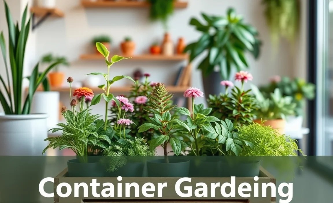 container gardening small spaces