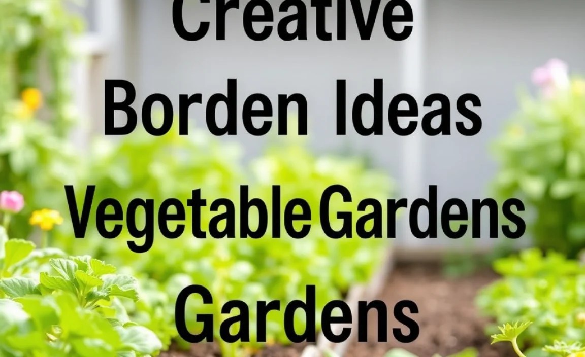 Creative Border Ideas for Vegetable Gardens
