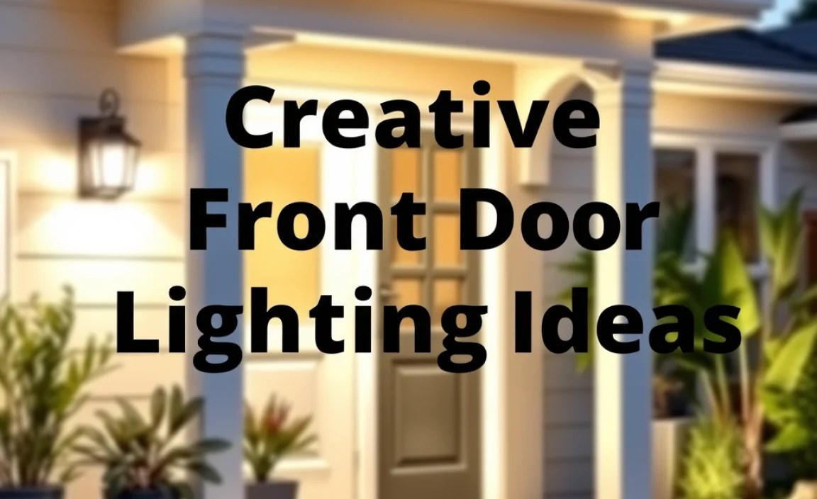 Creative Front Door Lighting Ideas