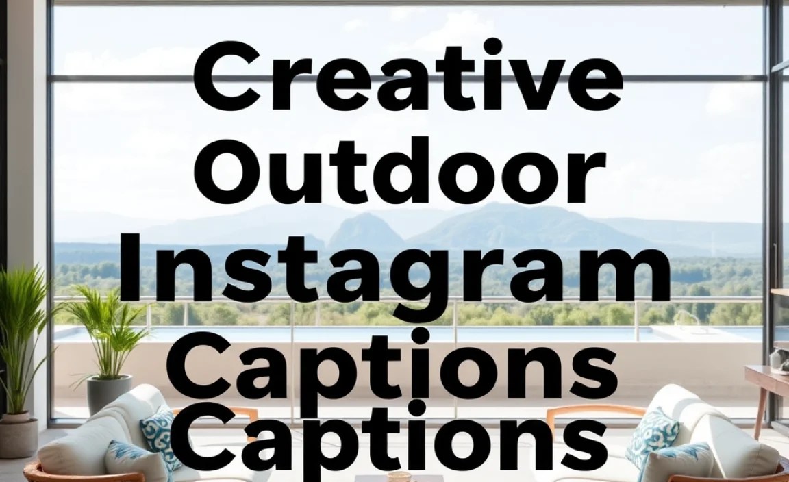 Creative Outdoor Instagram Captions