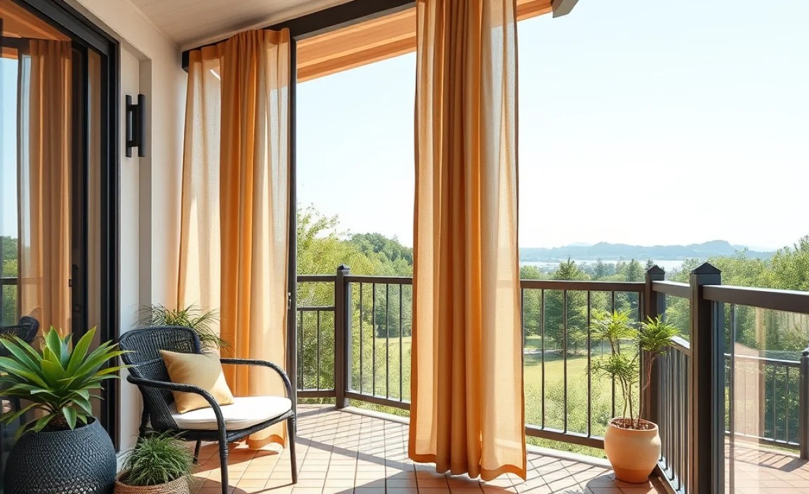 curtains outdoor deck