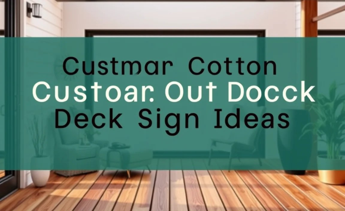 Custom Outdoor Deck Sign Ideas